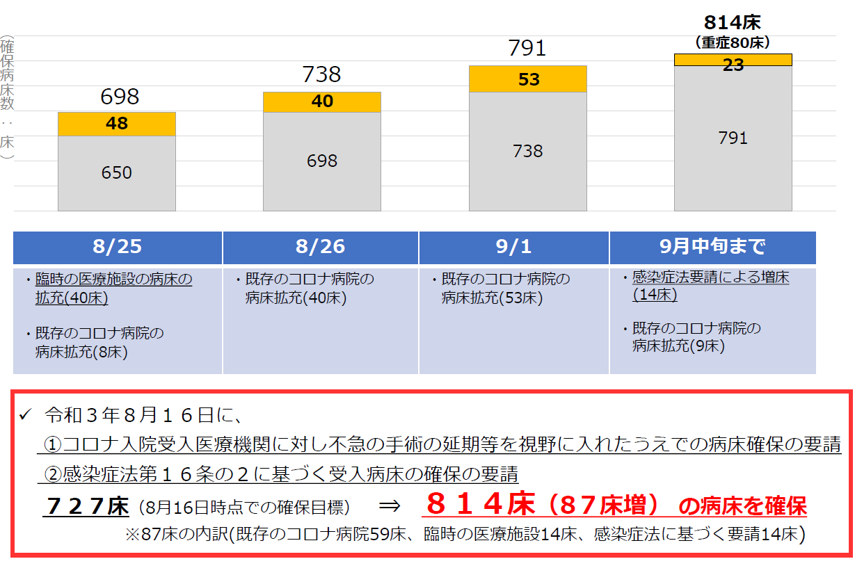 緊急的な病床確保対策結果