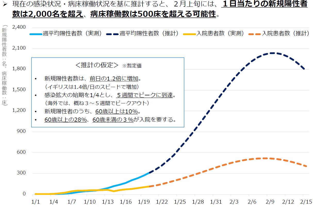 感染状況・病床稼働状況の推計