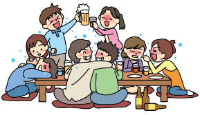 飲み会の絵