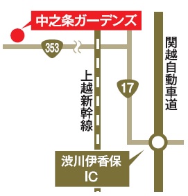 中之条ガーデンズ地図