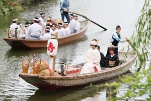 水郷潮来あやめまつり嫁入り舟