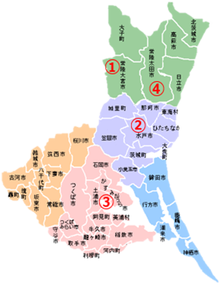 納豆製造企業の県内地図