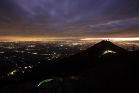 筑波山の夜景