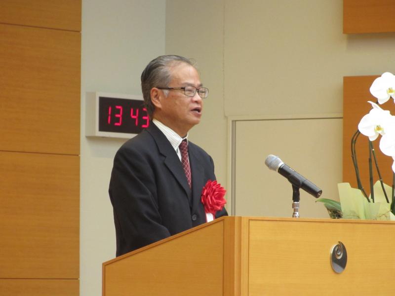 榊原副会長の来賓祝辞の写真