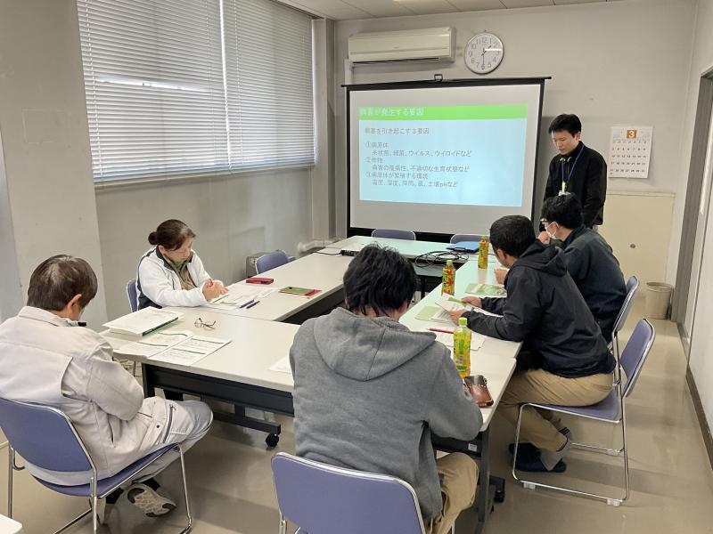 病害虫防除講座の様子